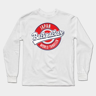 Japan backpacker world traveler Long Sleeve T-Shirt